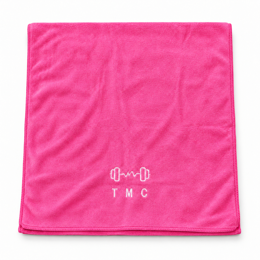 TMC Hooded Gym Towel - Dark Pink